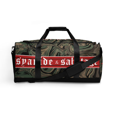 Trippin on M81 McDuffle bag — Syanide & Sabotage, Tactical Streetwear & Veteran Tattoo Lifestyle Apparel | Custom Graphic Image 1