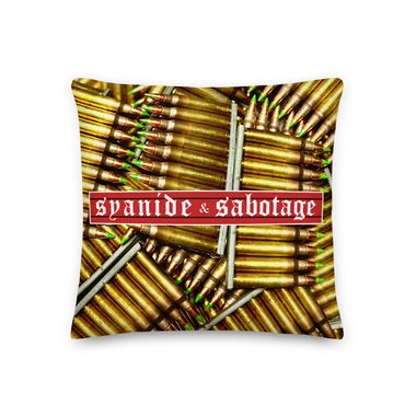 Green Tip Pillow — Syanide & Sabotage, Tactical Streetwear & Veteran Tattoo Lifestyle Apparel | Custom Graphic Image 1