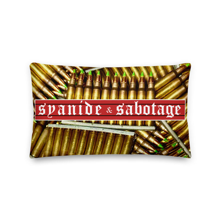 Green Tip Pillow — Syanide & Sabotage, Tactical Streetwear & Veteran Tattoo Lifestyle Apparel | Custom Graphic Image 3