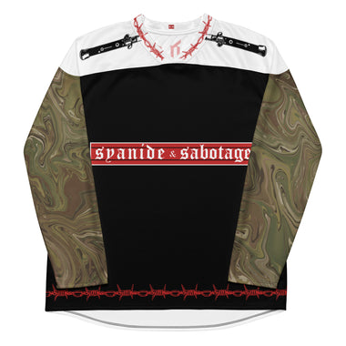 Twisted Mlii-Cam Barb Wire Split — Syanide & Sabotage, Tactical Streetwear & Veteran Tattoo Lifestyle Apparel | Custom Graphic Image 1