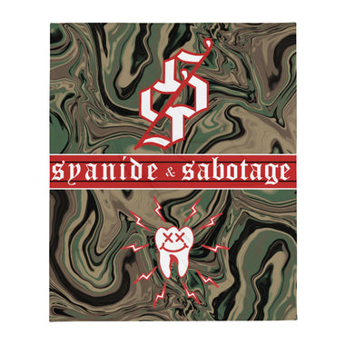 Trippin on M81 Blanket — Syanide & Sabotage, Tactical Streetwear & Veteran Tattoo Lifestyle Apparel | Custom Graphic Image 1