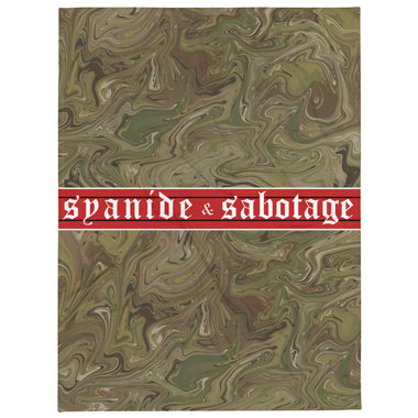Twisted Multi Cam Blanket — Syanide & Sabotage, Tactical Streetwear & Veteran Tattoo Lifestyle Apparel | Custom Graphic Image 2