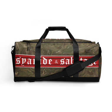Twisted Multi Cam McDuffle bag — Syanide & Sabotage, Tactical Streetwear & Veteran Tattoo Lifestyle Apparel | Custom Graphic Image 1