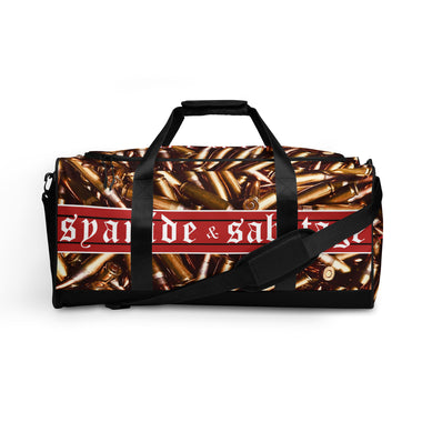 762 McDuffle bag — Syanide & Sabotage, Tactical Streetwear & Veteran Tattoo Lifestyle Apparel | Custom Graphic Image 1
