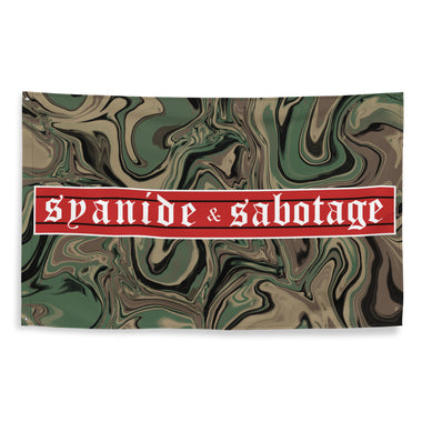 Trippin on M81 Flag — Syanide & Sabotage, Tactical Streetwear & Veteran Tattoo Lifestyle Apparel | Custom Graphic Image 1