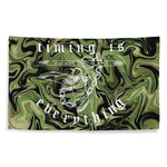 Tiger Trippin Timing is Everything Flag — Syanide & Sabotage, Tactical Streetwear & Veteran Tattoo Lifestyle Apparel | Custom Graphic Image 1