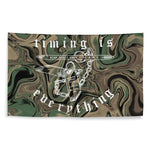 Trippin on M81 Timing is Everything Flag — Syanide & Sabotage, Tactical Streetwear & Veteran Tattoo Lifestyle Apparel | Custom Graphic Image 1