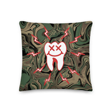 Trippin on M81 Pillow — Syanide & Sabotage, Tactical Streetwear & Veteran Tattoo Lifestyle Apparel | Custom Graphic Image 2