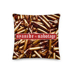 762 Pillow — Syanide & Sabotage, Tactical Streetwear & Veteran Tattoo Lifestyle Apparel | Custom Graphic Image 1