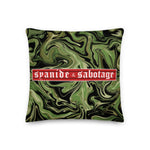 Tiger Trippin Pillow — Syanide & Sabotage, Tactical Streetwear & Veteran Tattoo Lifestyle Apparel | Custom Graphic Image 1