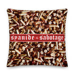 9MM Pillow — Syanide & Sabotage, Tactical Streetwear & Veteran Tattoo Lifestyle Apparel | Custom Graphic Image 5