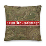 Twisted Multi Cam Pillow — Syanide & Sabotage, Tactical Streetwear & Veteran Tattoo Lifestyle Apparel | Custom Graphic Image 5