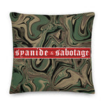 Trippin on M81 Pillow — Syanide & Sabotage, Tactical Streetwear & Veteran Tattoo Lifestyle Apparel | Custom Graphic Image 5