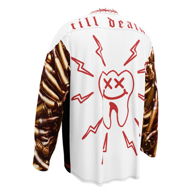 762 Barb Wire Split Jersey — Syanide & Sabotage, Tactical Streetwear & Veteran Tattoo Lifestyle Apparel | Custom Graphic Image 2