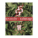 Tiger Trippin SUPER Soft Blanket — Syanide & Sabotage, Tactical Streetwear & Veteran Tattoo Lifestyle Apparel | Custom Graphic Image 1