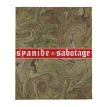 Twisted Multi Cam Blanket — Syanide & Sabotage, Tactical Streetwear & Veteran Tattoo Lifestyle Apparel | Custom Graphic Image 1
