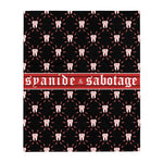 Dead Tooth Pattern Blanket — Syanide & Sabotage, Tactical Streetwear & Veteran Tattoo Lifestyle Apparel | Custom Graphic Image 1