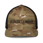 S & S Original Multi-Cam Trucker — Syanide & Sabotage, Tactical Streetwear & Veteran Tattoo Lifestyle Apparel | Custom Graphic Image 1
