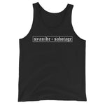 Unisex Tank Top — Syanide & Sabotage, Tactical Streetwear & Veteran Tattoo Lifestyle Apparel | Custom Graphic Image 1