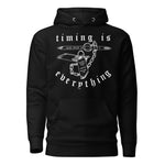 Timing is Everything Hoodie — Syanide & Sabotage, Tactical Streetwear & Veteran Tattoo Lifestyle Apparel | Custom Graphic Image 1