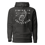 Timing is Everything Hoodie — Syanide & Sabotage, Tactical Streetwear & Veteran Tattoo Lifestyle Apparel | Custom Graphic Image 3
