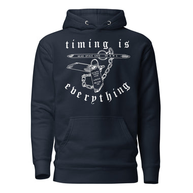 Timing is Everything Hoodie — Syanide & Sabotage, Tactical Streetwear & Veteran Tattoo Lifestyle Apparel | Custom Graphic Image 2