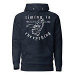 Timing is Everything Hoodie — Syanide & Sabotage, Tactical Streetwear & Veteran Tattoo Lifestyle Apparel | Custom Graphic Image 2
