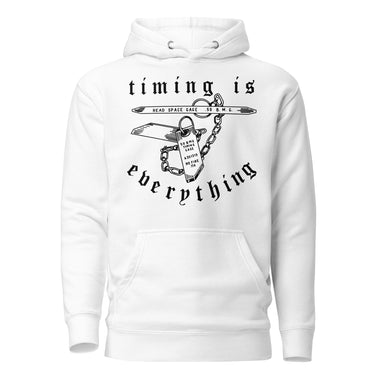 Timing is Everything Hoodie — Syanide & Sabotage, Tactical Streetwear & Veteran Tattoo Lifestyle Apparel | Custom Graphic Image 2