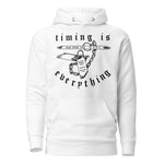 Timing is Everything Hoodie — Syanide & Sabotage, Tactical Streetwear & Veteran Tattoo Lifestyle Apparel | Custom Graphic Image 2